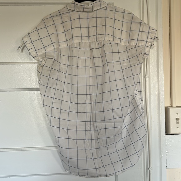 Madewell Central Tie-Sleeve Shirt in Windowpane size XS - Picture 3 of 8